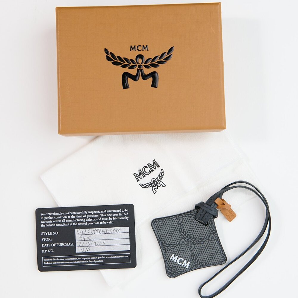 MCM Air Tag Holder w/COA, Dust Bag, Box